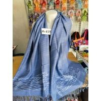 ราคา ผ้าฝ้ายคลุมไหล่ พันคอ ฝ้ายหมักโคลน ทอสี่ตะกอ ย้อมสีธรรมชาติ (2162856271)