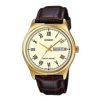 ราคา Casio Standard นาฬิกาข้อมือผู้ชาย สายหนัง รุ่น MTP-V006GL,MTP-V006GL-9B,MTP-V006GL-9BUDF (CMG) - สีทอง (1335039991)