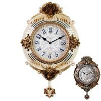 ราคา นาฬิกาแต่งบ้าน แขวนผนังสไตล์คลาสสิค Classic WALL CLOCK กุหลาบขาวขอบกระจก (4003807967)