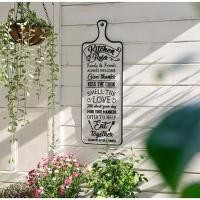 ราคา ป้ายตกแต่งสวน งานป้ายโลหะ สไตล์วินเทจ living room pendant wrought iron English (22351913933)