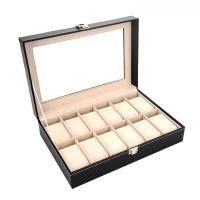 ราคา buybuytech WATCH BOX กล่องเก็บนาฬิกา กล่องใส่นาฬิกา กล่องนาฬิกา 12ช่อง (สีดำ) รุ่น 2409 (2285275056)
