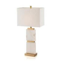 ราคา โคมไฟตั้งโต๊ะหินอ่อนสี่เหลี่ยมอเมริกันเรียบง่ายรุ่นห้องศึกษาห้องนั่งเล่นห้องนอนโคมไฟตั้งโต๊ะข้างเตียง (46153232438)