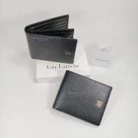 ราคา Guy Laroche แท้!! กระเป๋าสตางค์ผู้ชายใบสั้น สีดำ มีลิ้นกลาง โลโก้GLจุดเงิน หนังลาย หนังแท้ (27419584587)
