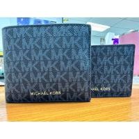 ราคา กระเป๋าสตางค์ผู้ชาย สีน้ำเงินลาย MK (Michael Kors) (22273889691)