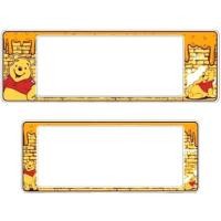 ราคา กรอบป้ายทะเบียนรถยนต์ #หมีPooh #หมีพูห์ #ลายการ์ตูน กันน้ำ100% CD-9999 ลายน้ำผื้ง (6193702171)