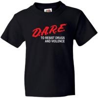 ราคา เสื้อยืดลายกราฟฟิก d.a.r.e. Officially Licensed Dare Size S-4XL (20826368494)