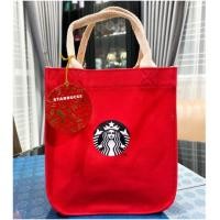 ราคา กระเป๋าผ้าสตาร์บัค Starbucks แท้ 10% (7438310479)