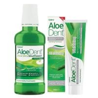 ราคา Aloe Dent Aloe Vera Whitening Fluoride-Free Toothpaste | Mouthwash Sensitive Natural Action, Vegan, Cruelty SLS Free (40628359788)