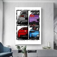 ราคา ใหม่ญี่ปุ่น GTR Japans Fijnste R34 Nsx FD3S RX7 โปสเตอร์รถพิมพ์ Wall Art ภาพวาดผ้าใบภาพของขวัญสําหรับห้องตกแต่งบ้าน (49902895600)