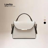 ราคา (Bags) Lovito Refine ลําลองธรรมดากระเป๋าสี่เหลี่ยมเล็กผู้หญิง LFAR9075 (51550071596)