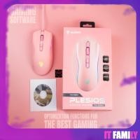 ราคา Nubwo NM-89M PINK EDITION สีชมพู เมาส์เกมมิ่ง มาโคร LED (4464453391)