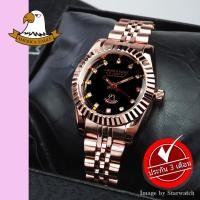 ราคา AMERICA EAGLE นาฬิกาข้อมือผู้หญิง สายสแตนเลส รุ่น AE001L - PINKGOLD/BLACK (3915805586)