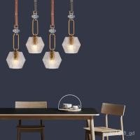 ราคา Nordic Leather Pendant Light Artistic Chandelier Chandelier Art Restaurant Chandelier Nordic Industrial Style Chandelier (54050611182)
