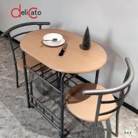 ราคา AJuShop DELICATO ชุดโต๊ะอาหาร 2 ที่นั่ง รุ่น KIRA โต๊ะ:83x53x74 ซม. เก้าอี้:44x49x75 ซม. สีไม้ธรรมชาติ **ถูกมาก (26481390526)