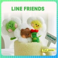 ราคา [LINE FRIENDS] minini Flower Plush Pot + Minini Flower Plush Keyring 3-Type (56202679850)