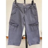 ราคา กางเกงขาสามส่วน สีน้ำเงินเทา กระเป๋า 6 ใบ size 25 เอวต่ำ 28 นิ้ว สะโพก 39-40 นิ้ว ความยาว 26 นิ้ว (สินค้ามือสอง) (8577424612)