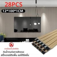 ราคา 28PCS 100cm*12cm*10mm ไม้ระแนงเทียม ไม้ระแนงเทียม ระแนงไม้เทียม ระแนง WPC ไม้ระแนง ติดตั้งง่าย กันน้ำกันความชื้น (44101790712)