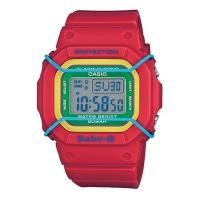 ราคา Casio Baby-G นาฬิกาข้อมือผู้หญิง สายเรซิ่น รุ่น BGD-501-4B - สีแดง (450501891)