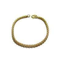 ราคา TANITTgems สร้อยข้อมือทองเหลืองแท้ลายผ่าหวาย- รุ่น TNBG108#275 (453187933)