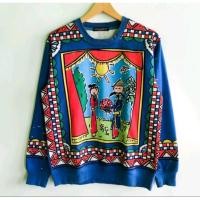 ราคา เสื้อสเวตเตอร์พิมพ์ลาย Dolce & Gabbana Blue Cinesi Teatro (43024780759)