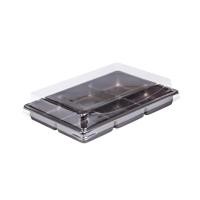 ราคา E82 กล่องเบเกอรี่6 ช่อง ฐานน้ำตาล (50ชุด/แพค) (7277157659)