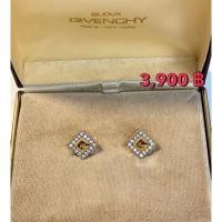 ราคา Givenchy Vintage Earrings G Logo Rhinestone (รับประกันสินค้าแท้ 100%) (19789898630)