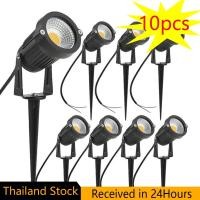 ราคา 10pcs ไฟสนามหญ้า COB Garden Lighting 5W Outdoor Spike Lawn Lamp IP65 Waterproof Terrace Garden Decor Path Spotlights (28874230269)