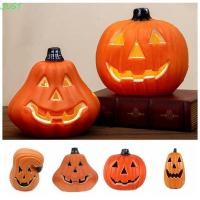 ราคา JUST โคมไฟฟักทองฮาโลวีน, โคมไฟ LED ฟักทองแบบใช้ซ้ําได้พลาสติก, ของเล่นเด็กฟักทองแฮนด์เมดไฟ LED ฟักทองโคมไฟตั้งพื้นสวน (43919178130)