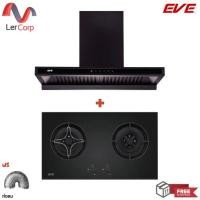 ราคา (EVE) เครื่องดูดควันติดผนัง HC-MAXIMUS-90 + เตาแก๊ส 2 หัว เตาแก๊สแบบฝัง HB78-2BCC/BG ฟรีท่อลม (24251587850)