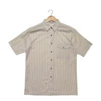 ราคา GEOFFREY BEENE NEW YORK เสื้อเชิ้ตแขนสั้น Yellow Pastel Linen Shirt (24918029800)