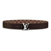 ราคา ♞,♘,♙,,หลุยส์วิตตอง Louis Vuitton เข็มขัดสายหนัง หลุยส์ ลายตารางสีดำ เข็มขัดสำหรับผู้ชาย ใส่ไปเที่ย (42300135212)