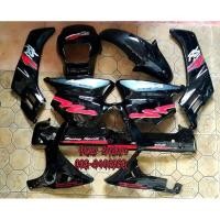 ราคา ชุดสี สำหรับHonda Nova Rs Super สีดำ พร้อมอกล่าง (26961989268)
