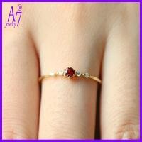 ราคา แหวนเงินทับทิมทอง 18K ใหม่สําหรับผู้หญิง (41816262929)