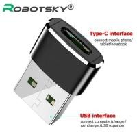 ราคา Robotsky USB Male to USB Type C Female OTG Adapter Converter Type-c Cable Adapter USB-C Data Charger. (4787008731)