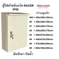 ราคา ตู้ไฟสวิตช์บอร์ด RACER ตู้ไซด์ ตู้ไฟ ตู้สวิทช์บอร์ด (11610163749)