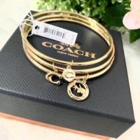 ราคา กำไล coach พร้อมส่ง สีทอง มาเป็นเซต 3 วง พร้อมกล่อง ของแท้100 % (2784639589)