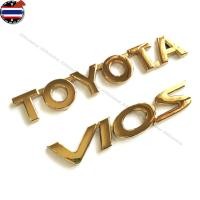 ราคา โลโก้ 3D ตัวนูน TOYOTA VIOS ติดท้ายรถ สีทอง สำหรั TOYOTA VIOS (44173902459)