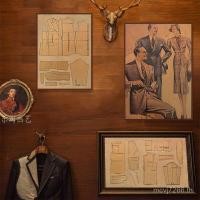 ราคา รูปแบบรูปแบบจักรเย็บผ้าร้านขายเสื้อผ้าช่างตัดเสื้อร้านค้าภาพวาดผู้ชายร้านภาพวาดตกแต่งชุดสูทย้อนยุคชุดสูทร้าน วีไอพี (49755665345)