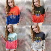 ราคา เสื้อแขนยาว 2 โทน ปักใส่ลายKenzo เท่ย์มากสุดๆ (53044846)