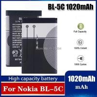 ราคา แบตเตอรี่ แท้ BL-5C สำหรับ Nokia 1112 1208 1600 2610 2600 N70 N71แบตเตอรี่ BL5C BL 5C Li-Ion Lithium 1020mAh ส่งตรงในไทย (28851959232)