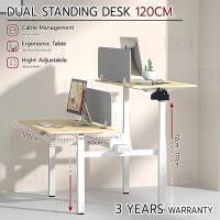 ราคา MLIFE - โต๊ะออฟฟิศ โต๊ะปรับระดับไฟฟ้า โต๊ะทำงาน ขาเหล็กคาร์บอน– Ergonomic Dual Gaming Table Desk (8658606345)