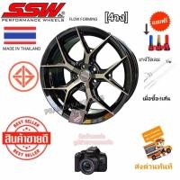 ราคา ล้อแม็กขอบ17 5รู100 17x8 ET+38 CB73.[ราคา4วง] ล้อแท้ SSW 385 FP/BK/GC สีดำกลึงหน้าเคลียร์ดำเงา VIA JAPAN ผลิตไทย แข็งแรง (29010386681)
