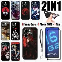 ราคา 2 IN 1 เคสโทรศัพท์ ฟิล์มเซรามิค กันรอยหน้าจอ ทรงโค้ง ลายนารูโตะ สําหรับ Infinix Hot 40i X6528B (24721728445)