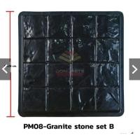 ราคา แม่พิมพ์หล่อปูน แผ่นทางเดินลายหิน Granite Stone Set B (13568396679)