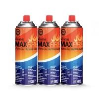 ราคา แพ็ค 3 กระป๋อง (เตาแก๊สกระป๋อง) กระป๋องละ 250 กรัมx 3 กระป๋อง ตรา MAXFIRE (47605344216)