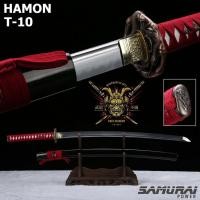 ราคา JAPAN ดาบซามูไร วัสดุ T-10 ฮามอน Hamon คาตานะ ดาบนินจา มีดดาบ Ninja ใบดาบ เปิดคม ทำด้วยมือ รุ่น 00093 (1730493349)