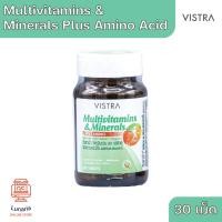 ราคา [EXP.12/01/2026] Vistra Multivitamins & Minerals Plus Amino Acid วิสทร้า มัลติวิตามินและแร่ธาตุผสมกรดอะมิโน 30 เม็ด (25170540144)