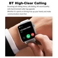 ราคา LocalCamera-th Smart Watch 1.90 นิ้ว 240x286 เต็มหน้าจอการตรวจสอบสุขภาพการตรวจสอบการนอนหลับ IP67 กันน้ำ BT5.0 โทรหาโหมดสแตนด์บายนานหลายโหมดสำหรับผู้ชายสำหรับผู้ชาย (44423120369)