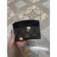 ราคา กระเป๋าใส่บัตร Coach สีน้ำตาล C แบบบาง ลายดอกไม้ (18506056152)