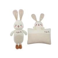 ราคา Enfant (อองฟองต์) เซ็ตหมอนหนุน+หมอนข้าง น้องกระต่ายน้อยลายริ้วสุดคิ้วท์ เนื้อผ้าออแกนิกแท้ สีครีม (23219215221)